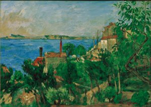 Havet ved Estaque af Paul Cézanne